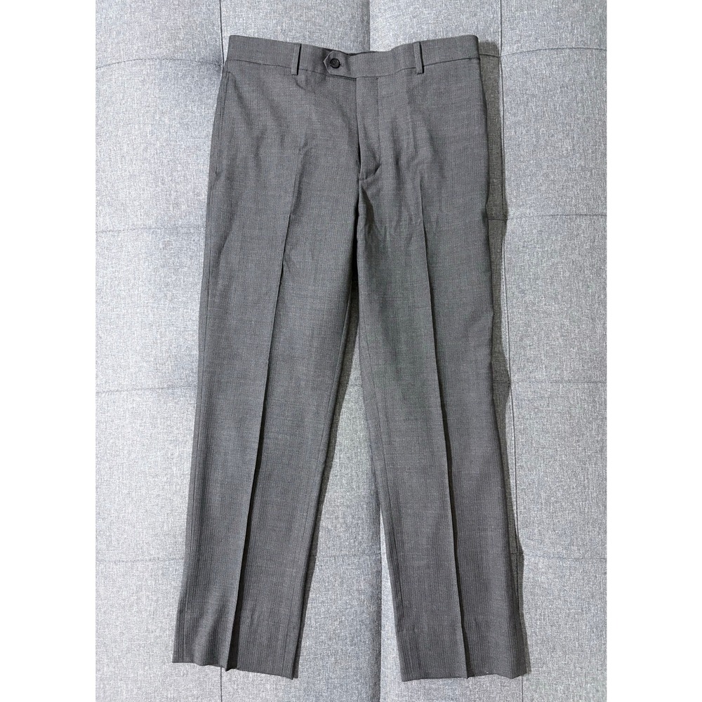 Kenneth Cole Vest Suit Pants Medium Gray Slim Fit Awareness Wool Career Office - Picture 6 of 9